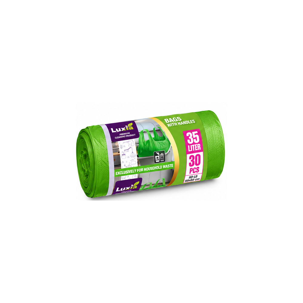 luxia-saci-menaj-strong-verde-35l-cu-maner-30buc-63473