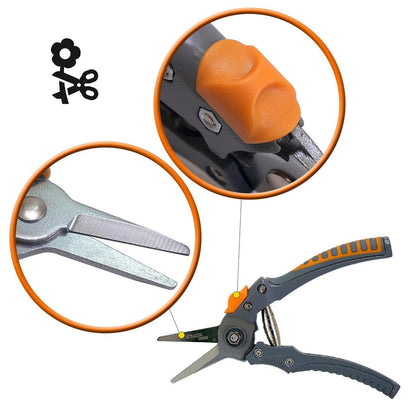 Foarfeca gradina, tip bypass, varf ascutit, teflon, otel japonez SK5, 21 cm, Richmann Exclusive
