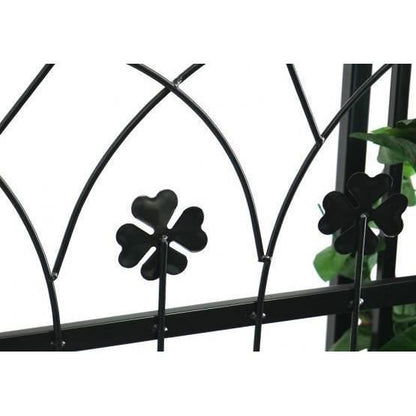 Arcada metalica, pergola, pentru gradina, cu portita, 106x50x217 cm