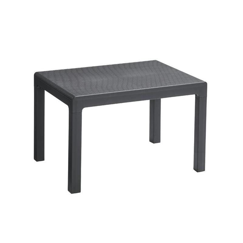 Set mobilier gradina/terasa, grafit, 1 masa, 1 banca, 2 scaune, Emily