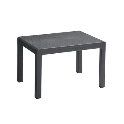 Set mobilier gradina/terasa, grafit, 1 masa, 1 banca, 2 scaune, Emily