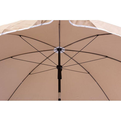 Umbrela plaja/terasa, Strend Pro, cu manivela, inclinatie, bej, 200 cm