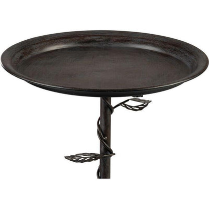 Decoratiune gradina, MagicHome, hranitor pentru pasari cu suport, metalic, 27x56 cm