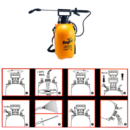 Pulverizator gradina, pompa de stropit, vermorel, manual, pentru umar, 5 L, Kingjet