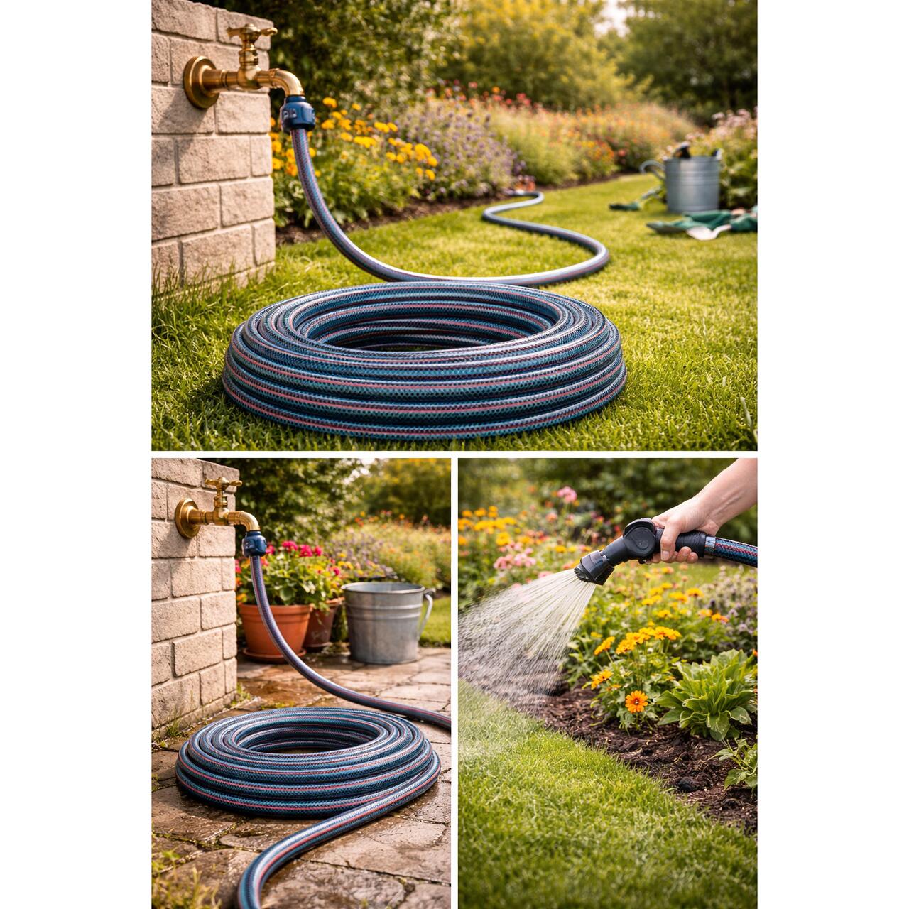 Furtun de gradina, 4 straturi, 1/2", 30 m, Richmann