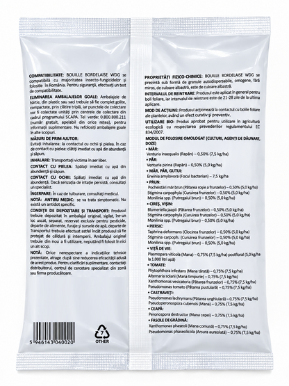 Zeama Bordeleza Bouille Bordelaise WDG - Fungicid Cupric Clasic, Aprobat pentru Agricultura Ecologica