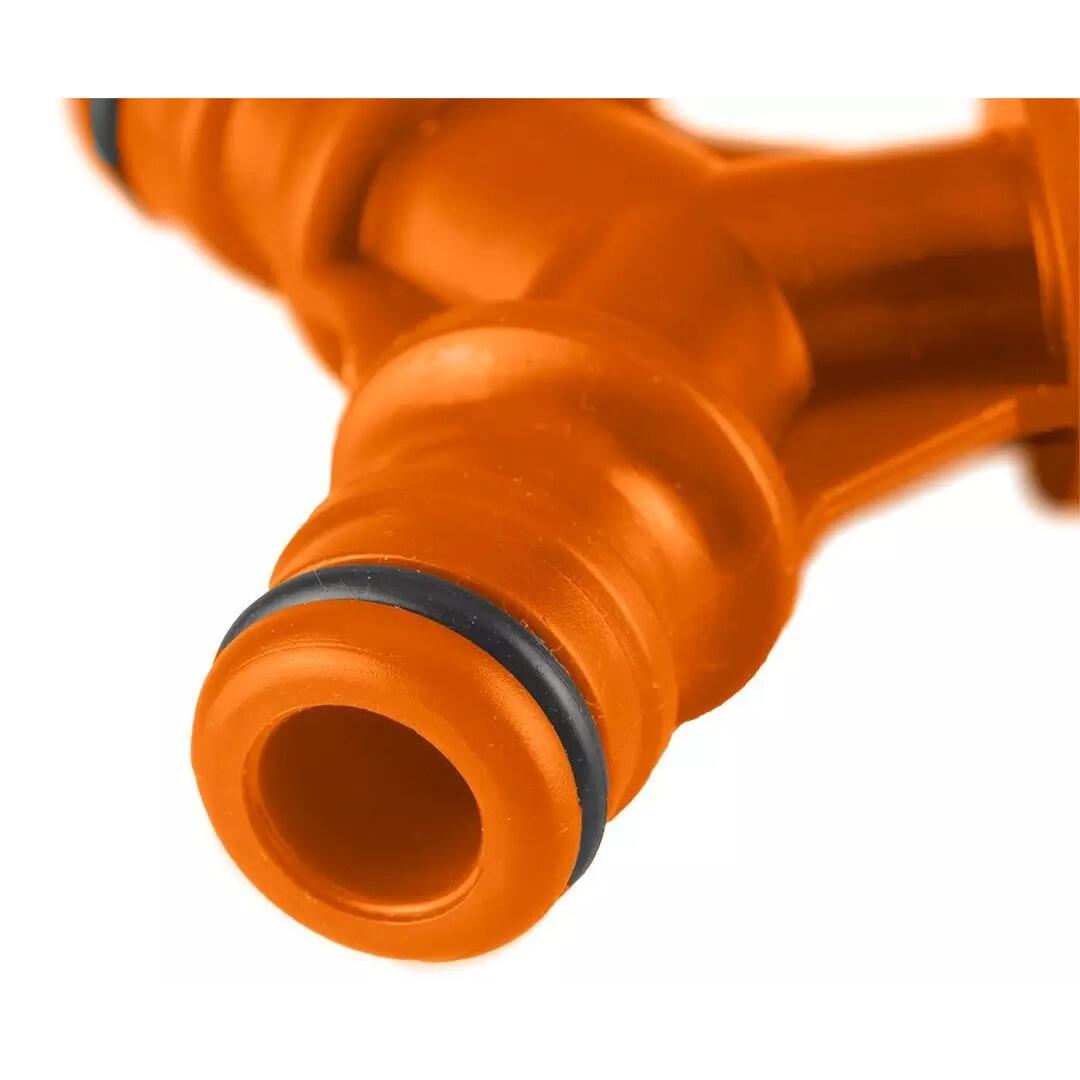 Adaptor, cuplaj rapid, 3 directii, bimaterial, 1/2"-3/4", NEO