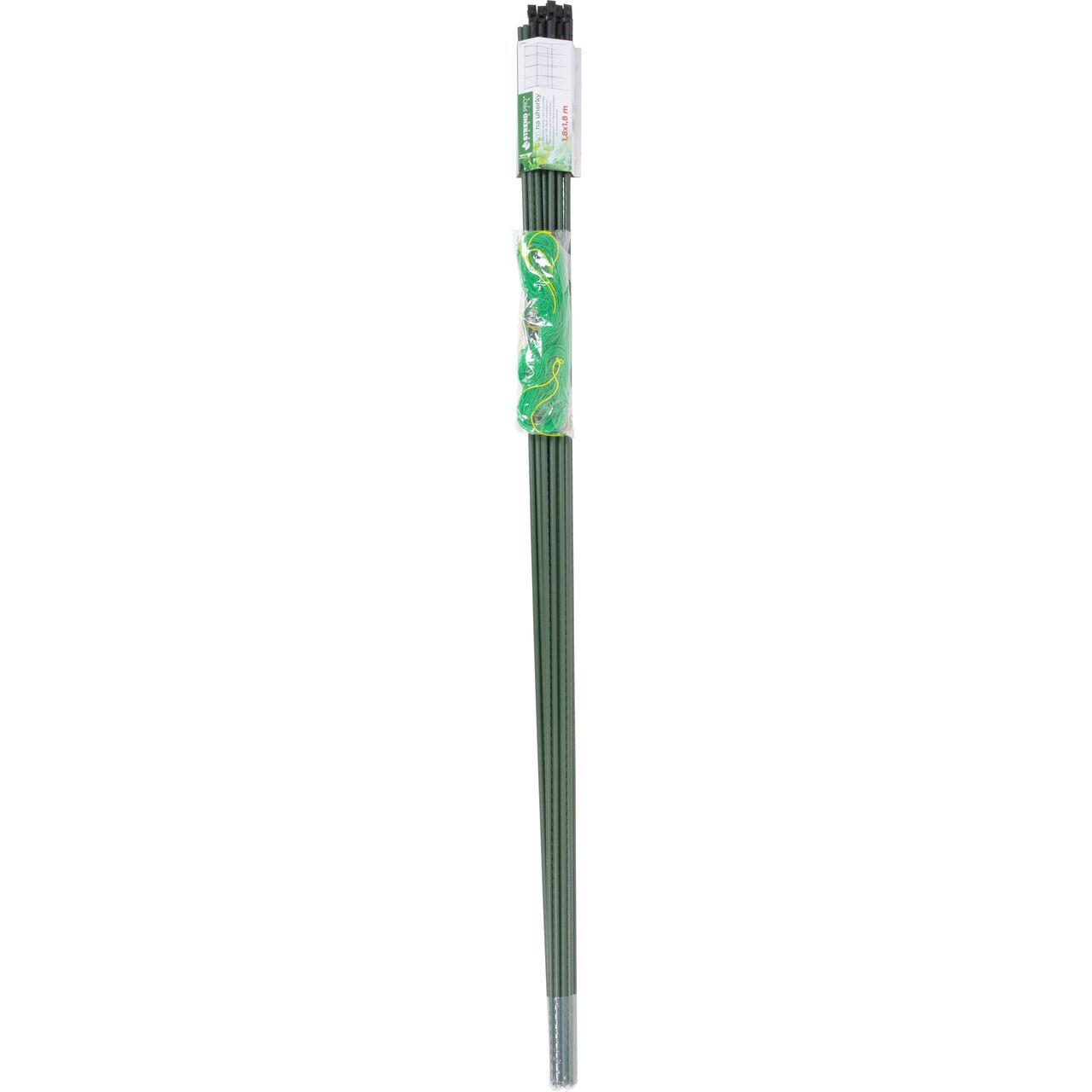 Ansamblu suport araci cu plasa pentru crestere castraveti, fasole, mazare, 180x180x1.1 cm, Strend Pro