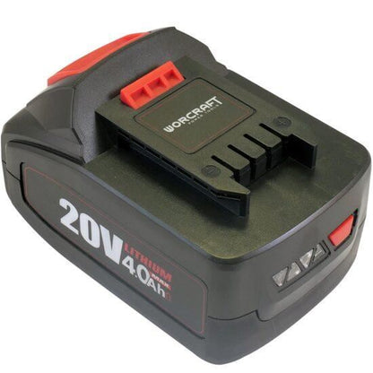 Aspirator/suflanta frunze, cu 2 acumulatori 4 Ah, incarcator 2x20V Li-ion, sac colector, Worcraft