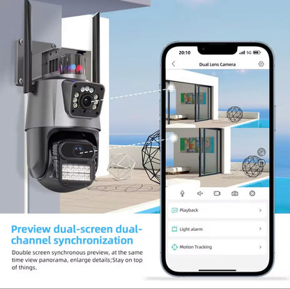 Cameră Supraveghere WiFi Exterior/Interior – HD, Night Vision, Alertă pe Telefon - SolPlant.ro