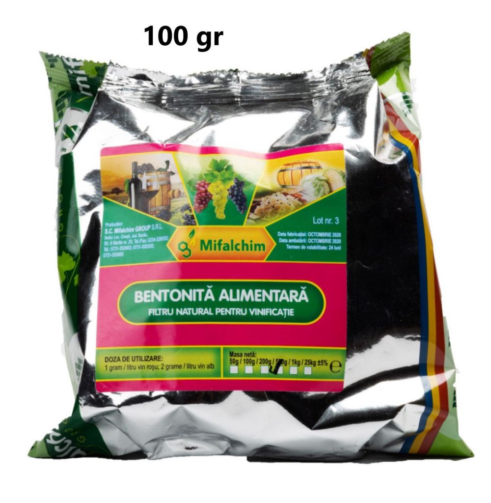 Bentonită sodică alimentară – limpezire și stabilizare proteică a vinului - SolPlant.ro