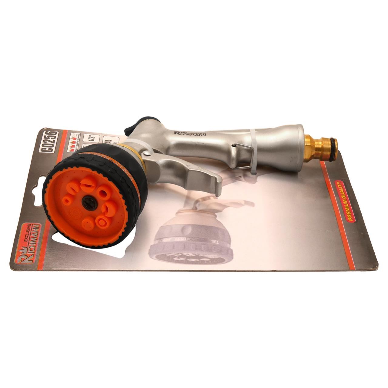 Pistol stropit gradina, tip dus, 8 tipuri, metalic, Richmann Exclusive