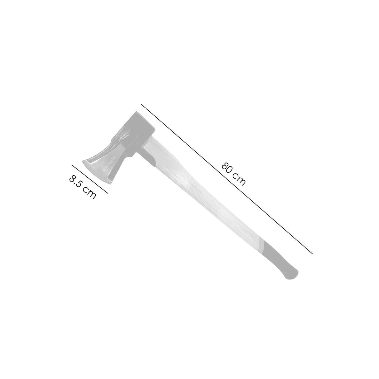 Topor pentru despicat, coada lemn, cu protectie, 2 kg, 8.5x71 cm, Richmann Exclusive
