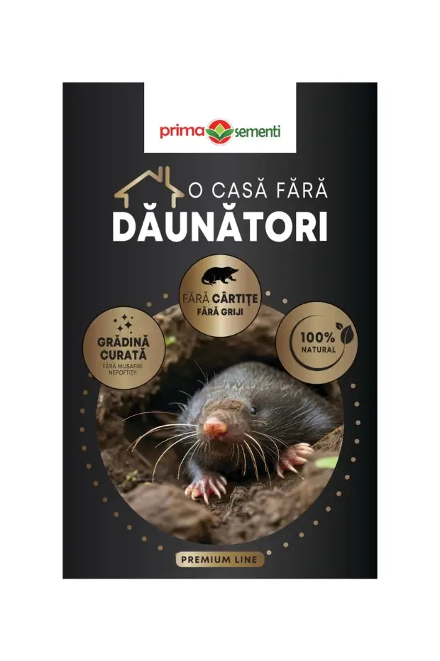 Prima Cârtițe – Bentonită cu Ulei de Ricin – Alungare Naturală Cârtițe + Amendament Sol – Prima Sementi