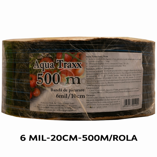 Banda de picurare Drip Tape Aqua-Traxx 16mm, 20cm, 200m