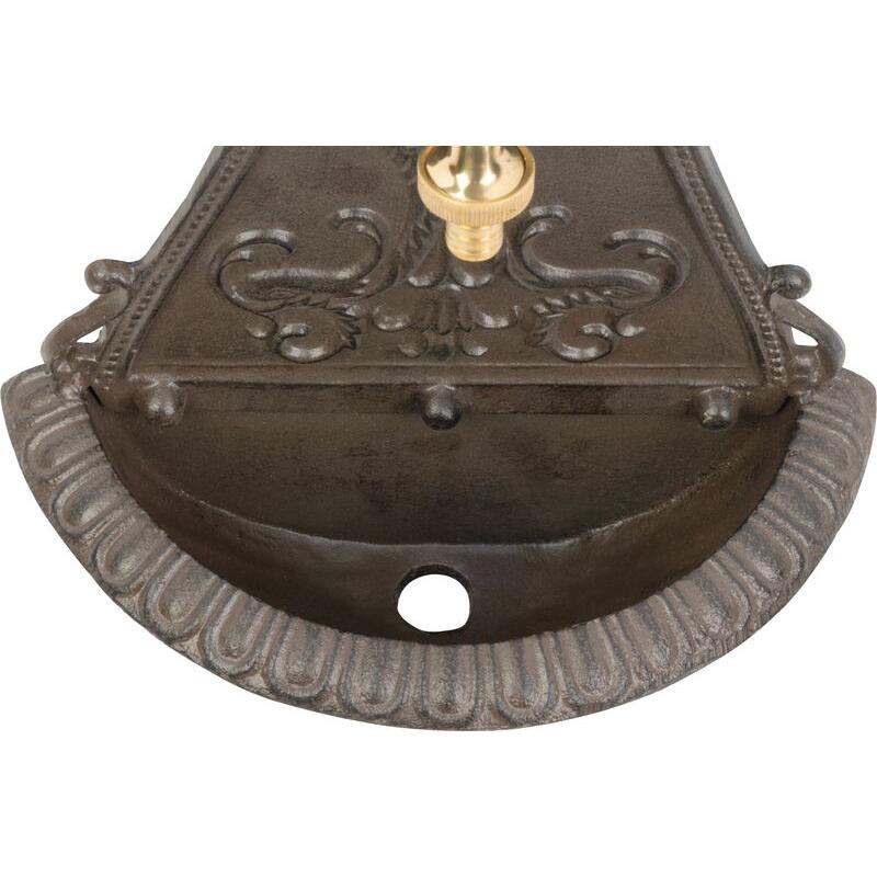 Chiuveta de gradina, model mini, aluminiu, maro, 25x11.5x41.5 cm, Strend Pro