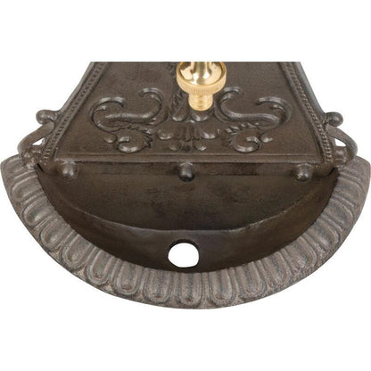 Chiuveta de gradina, model mini, aluminiu, maro, 25x11.5x41.5 cm, Strend Pro