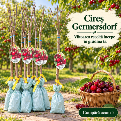 Cireș Germersdorf – Puiet Altoit pe Prunus Mahaleb, Soi German Foarte Răspândit