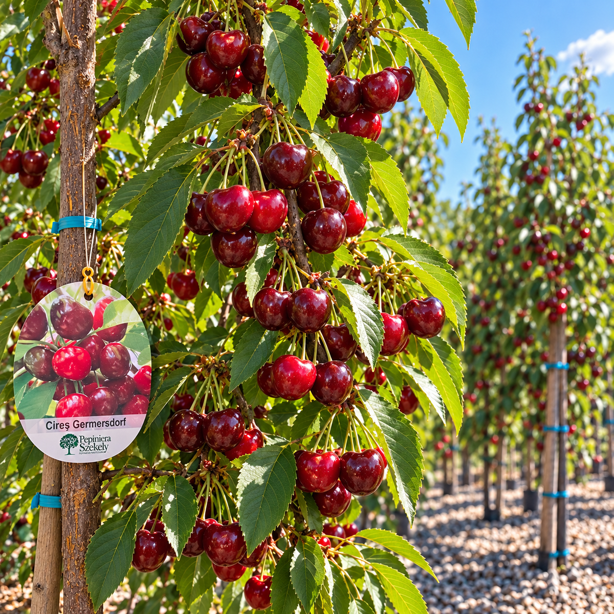 Cireș Germersdorf – Puiet Altoit pe Prunus Mahaleb, Soi German Foarte Răspândit
