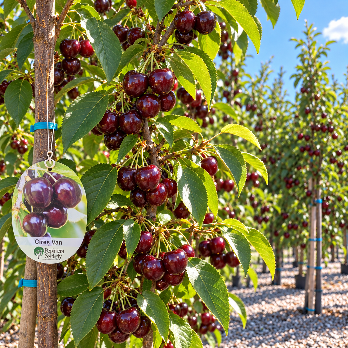 Cireș Van – Puiet Altoit pe Prunus Mahaleb, Soi Canadian Foarte Productiv