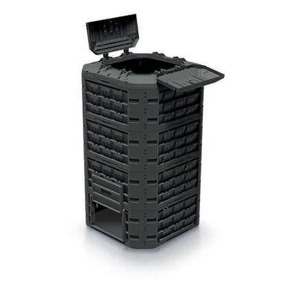 Compostor de gradina, 1250 L, negru, Compogreen, Vario