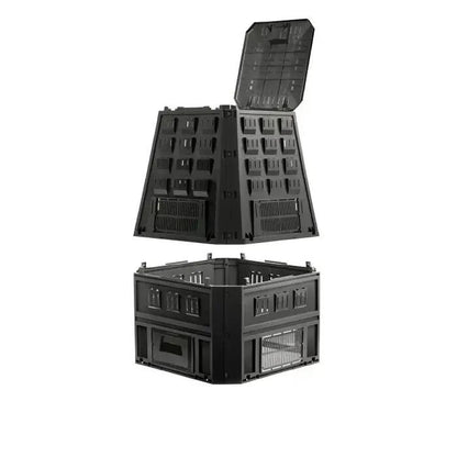 Compostor de gradina, 850 L, negru, Evogreen
