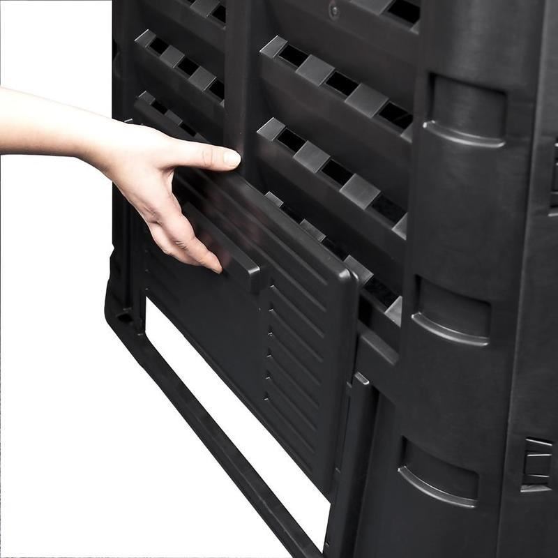 Compostor de gradina, 1000 L, negru