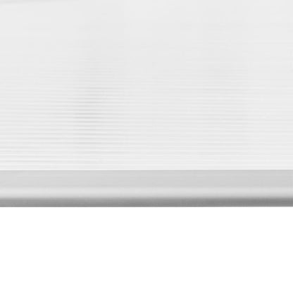 Copertina marchiza, policarbonat si aluminiu, transparent, 100x80x23 cm