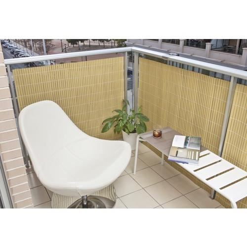 Paravan pentru balcon, terasa, gard PVC, stil bambus, 1300 g/m2, UV, 3x1.5 m