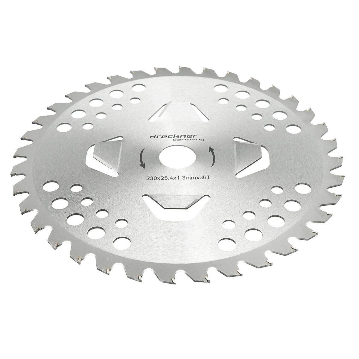 Disc circular vidia pentru motocoasa/trimmer, Breckner Germany, 230x25.4 mm, 36 dinti
