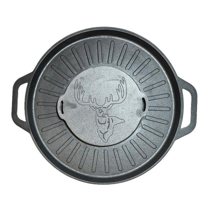 Disc pentru gratar, fonta, tip grill, cu picioare, set 4 piese, 49.5 cm