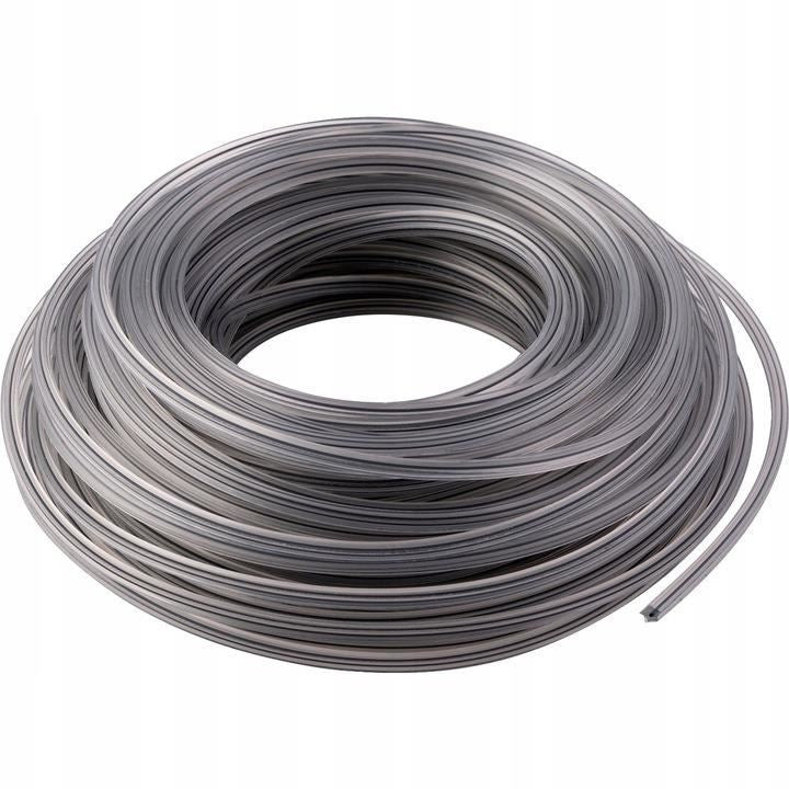 Fir rezerva motocoasa, trimmer cu insertie metalica, DUO, tip stea, 2.4 mm x 15 m, Richmann Exclusive