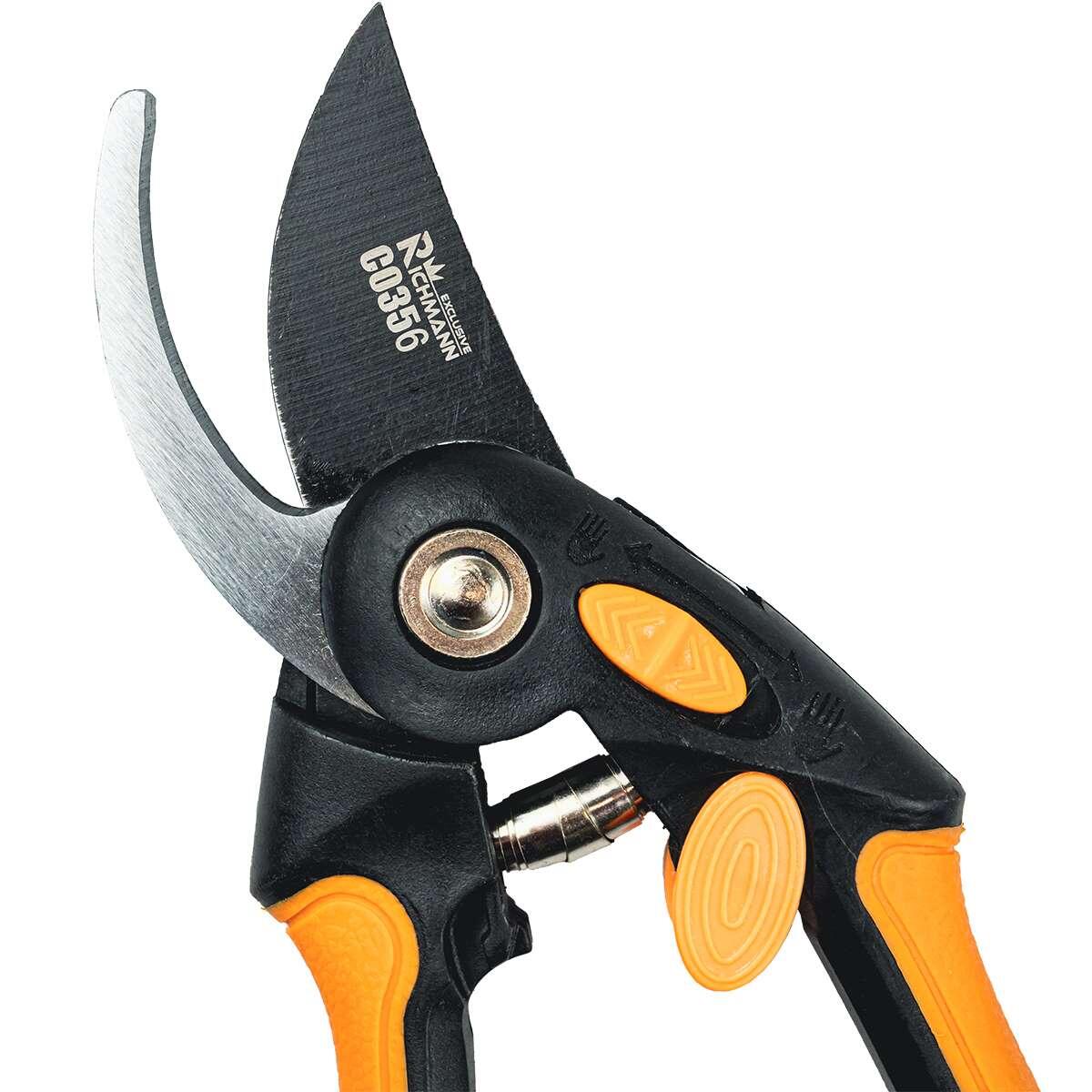Foarfeca gradina, tip nicovala, cu arc, teflon, 21 cm, Richmann Exclusive