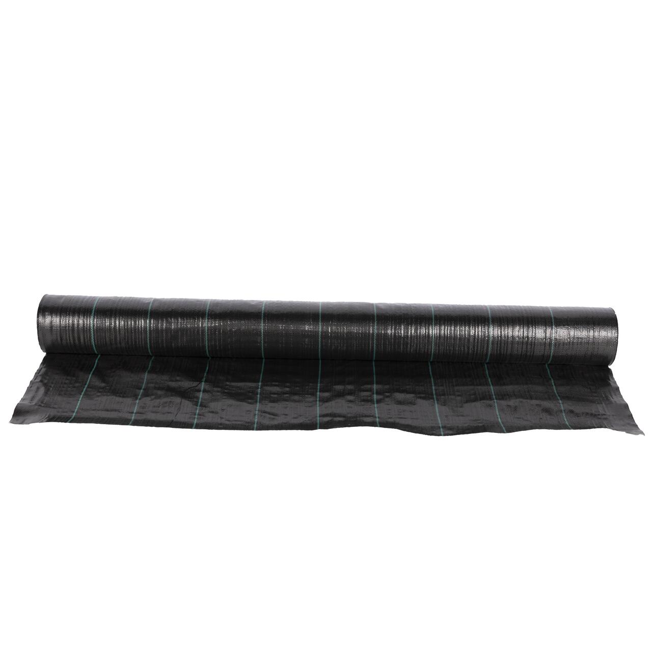 Folie antiburuieni, polietilena, tesuta, neagra, 100 g/m2, 1.5x100 m, Micul Fermier