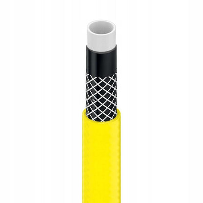 Furtun de gradina, 4 straturi, cu 2 cuple si adaptor, 1/2", 50 m, Cellfast Yellow