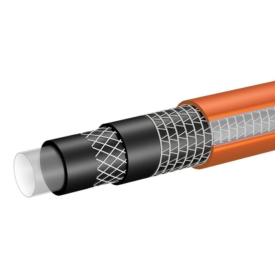 Furtun de gradina, 6 straturi, antirasucire, cu 2 cuple si adaptor, 1/2", 50 m, NEO