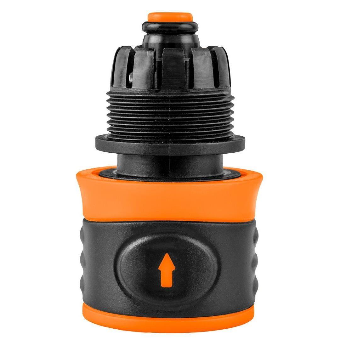 Furtun de gradina, NEO, cu pistol de stropit, carucior cu tambur, accesorii, 6 straturi, 1/2", 50 m