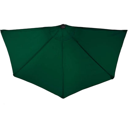 Umbrela balcon/terasa, semirotunda, verde, 270 cm