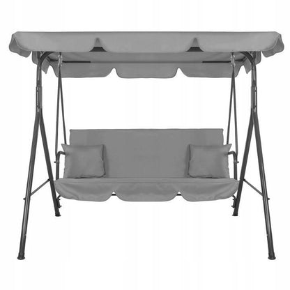 Balansoar gradina, 3 locuri, gri deschis, 170x110x150 cm, Luna