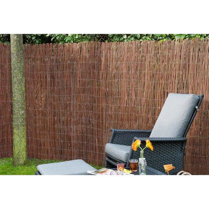 Gard gradina/paravan din rachita naturala, 5x2 m
