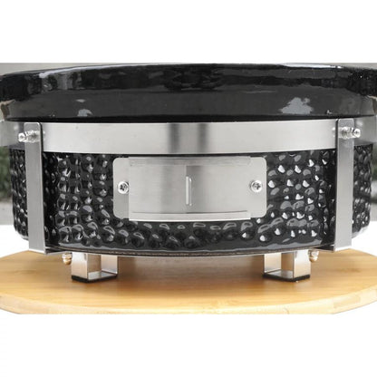 Gratar cu carbuni, grill rotund, ceramic, Hibachi, 31x19.5 cm, Perfect Home
