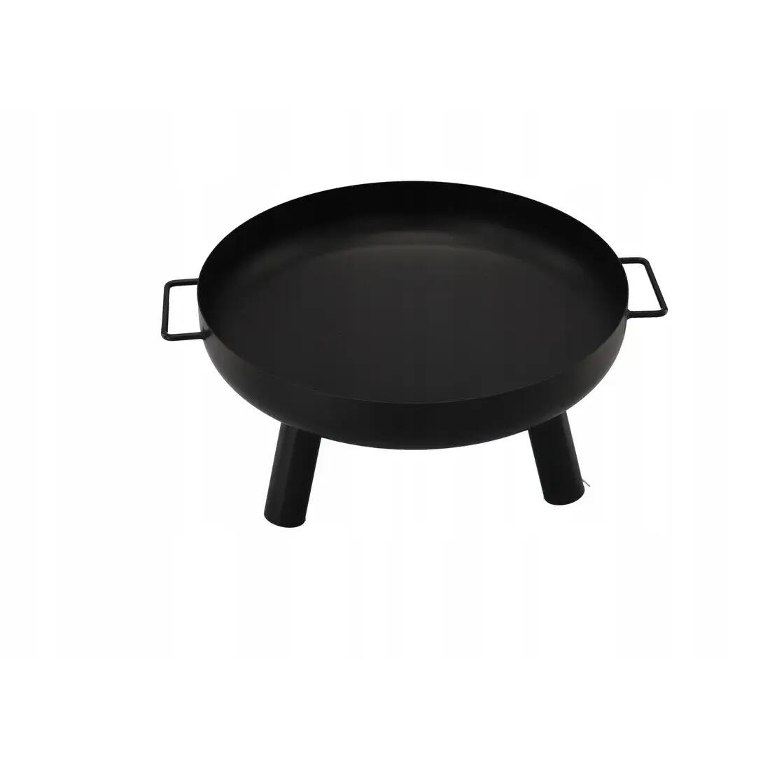Gratar de gradina cu carbuni, grill rotund, trepied ajustabil, 64.5x64.5x150 cm, Chomik