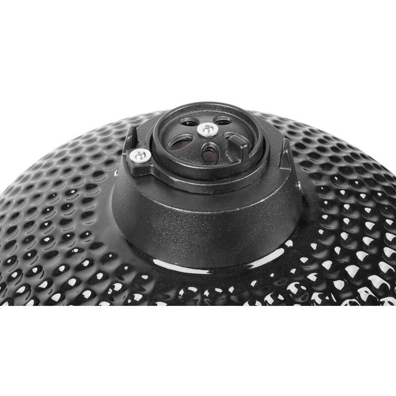 Gratar gradina, grill rotund, ceramic, cu roti, capac, rafturi, 130x73x122 cm, Kamado Egg 21