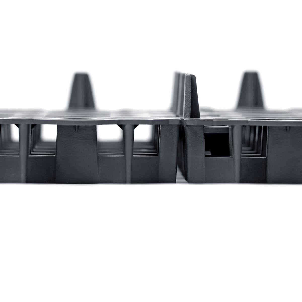 Grilaj plastic pentru parcari auto, negru, 49.2x49.2x3.9 cm