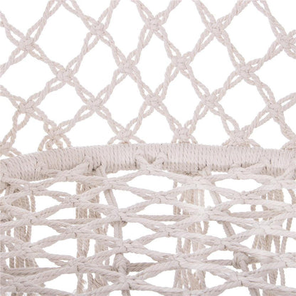 Hamac brazilian, tip scaun, Springos, crem, max 150kg, 79x80x120 cm