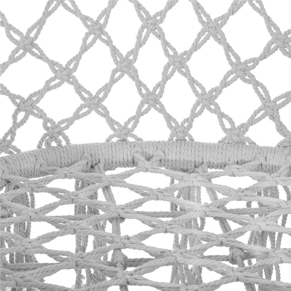 Hamac brazilian, tip scaun, Springos, gri, max 150kg, 79x80x120 cm