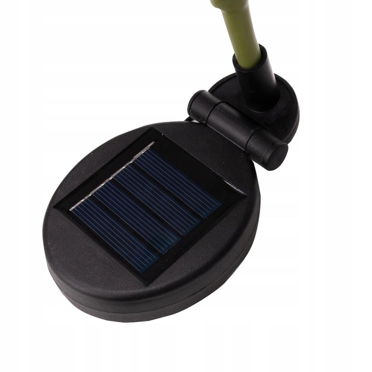 Lampa solara pentru gradina, Gardlov, trandafir cu 3 flori, 3 LED, 5 culori, 80 cm