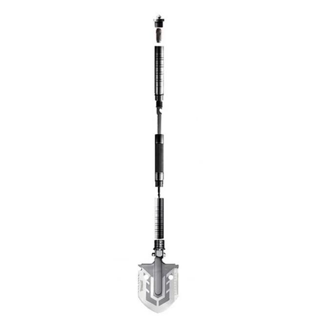 Lopata multifunctionala, pliabila, metalica, argintiu, 16 in 1, 12.7x37-67 cm, Trizand