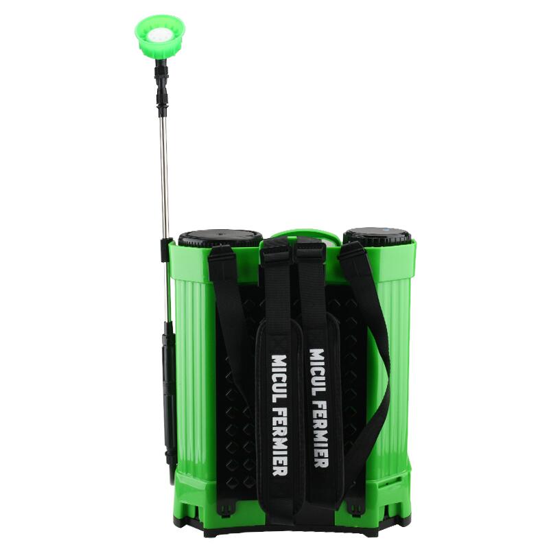 Pulverizator gradina, pompa de stropit, vermorel, Micul Fermier, electric, pentru spate, cu acumulator 8 Ah, 20 L