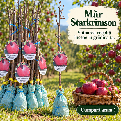 Măr Starkrimson (Bot de Iepure) – Puiet Altoit pe MM 106, Soi de Iarnă